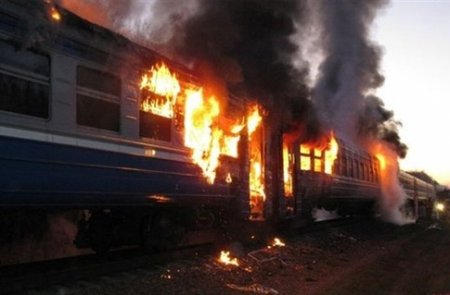 В Волынской области загорелся поезд-дизель с пассажирами