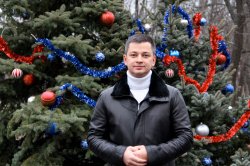 Сергей Горохов приглашает луганчан на открытие новогодних елок в Жовтневом районе