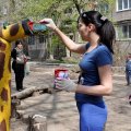 В Луганске организаторы субботника в Жовтневом определили победителя и назвали лучший двор