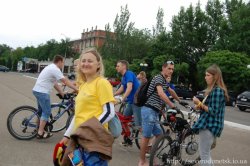 В Северодонецке молодежь ЕС приняла участие в старте кампании по лоббированию интересов велосипедистов