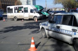 В Луганске произошло очередное ДТП с участием маршруток