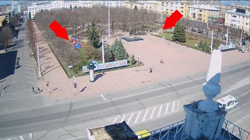 В Луганске разобрали палатки сепаратистов перед зданием областного совета