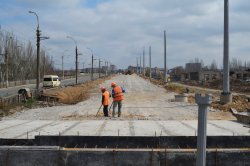 Строительство нового луганского путепровода завершено на 75%