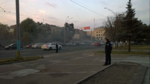 Посольство России забросали дымовыми шашками (фото)