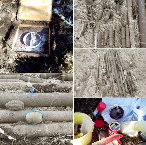 В районе Северодонецка СБУ нашла тайники боевиков с боеприпасами 