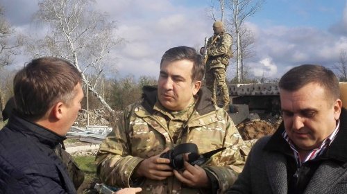 Экс-президент Грузии Михаил Саакашвили посетил Северодонецк (ФОТО)