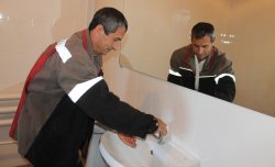 На «Краснодонугле» в рамках реализации программы «Рабочий быт» завершен ремонт  бани для горняков