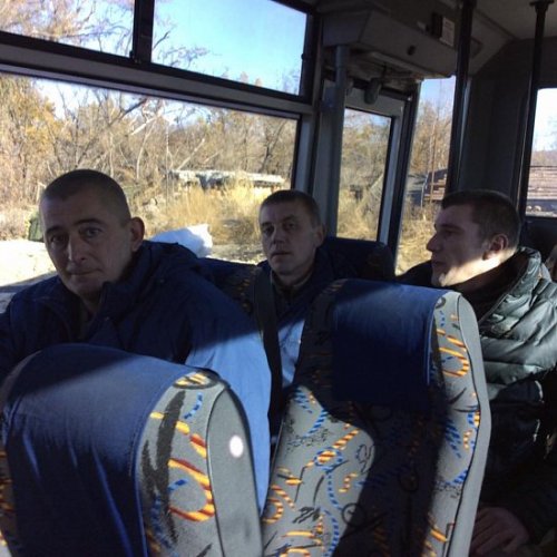 Освобождение украинских заложников (фото)