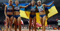Сборная Украины вышла в финал Олимпийских игр в эстафете 4х100 метров.