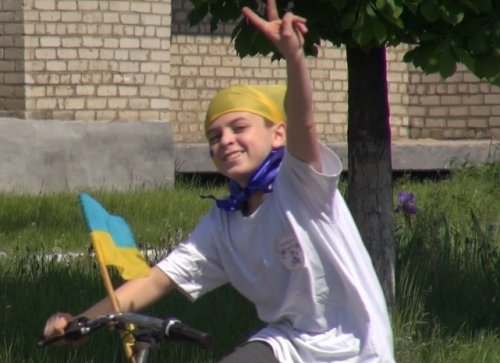 В Попасной провели парад детских колясок и велосипедов «Майбутня Україна»