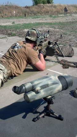 В зоне АТО снайперы Сил спецопераций проводят стрелковую тренировку