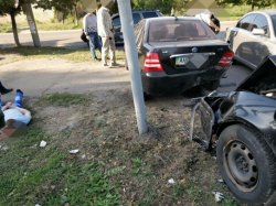 В Донецкой области погоревший на взятке полицейский, убегая от силовиков, попал в ДТП