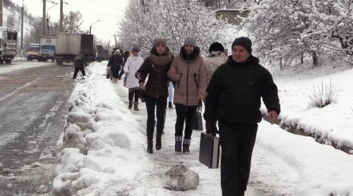 «Скользко»: В Лисичанске дорожный коллапс