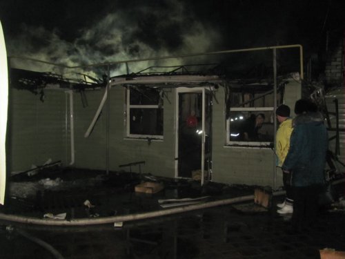 В Северодонецке сгорела сауна, полиция устанавливает обстоятельства (фото)
