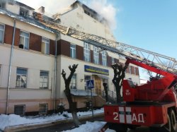 В Черновцах горел транспортный колледж