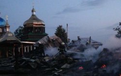 На Прикарпатье сгорела старинная деревянная православная церковь 
