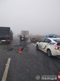 На Одесчине из-за гололеда столкнулись 10 автомобилей