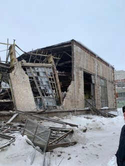 На заводе в оккупированной Горловке обрушилось здание 