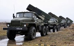 Российские боевики сосредотачивают артиллерию и ГРАДы на Донецком и Луганском направлениях