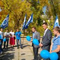 День партизанской славы в Луганске отметили флеш-мобом с воздушными шарами