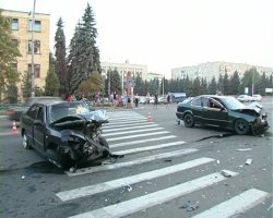 В Антраците в результате ДТП пострадал сотрудник ГАИ