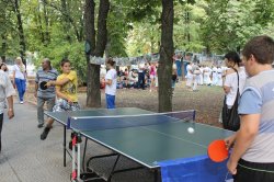 24 августа в Луганске устроили  спортивный городок