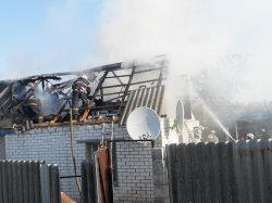Сегодня в Луганске тушили частный дом