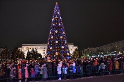 Главная елка Луганска уже зажгла свои огни 