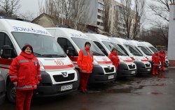 Луганский областной центр экстренной медицинской помощи и медицины катастроф получил 12 новых автомобилей