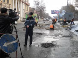 В Луганске журналисты вместе с сотрудниками ГАИ один день несли службу на дорогах города