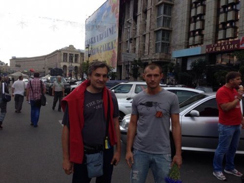 Как разразработчик игры S.T.A.L.K.E.R. гулял по Киеву с георгиевской ленточкой (ФОТО)
