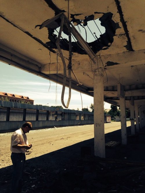 Как выглядит Луганский автовокзал после обстрела (ФОТО)