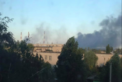 Террористы оставили Луганск без электроэнергии - взрывы и пожар на Счастьинской ТЭС в Луганской области (обновляется)