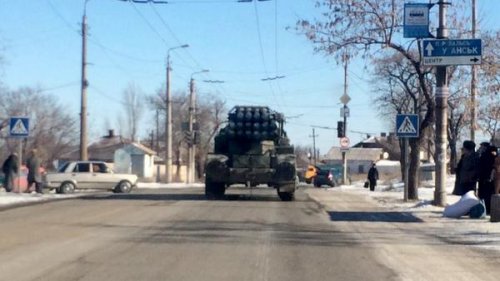 В Алчевске зафиксировали передвижение российского «Урагана» (ФОТО)