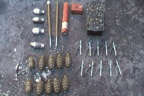 Житель Кременной хранил дома гранаты, мины, порох и растяжки (фото)