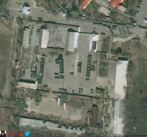 Техника оккупантов в Луганске (фото)