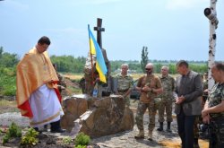 В Луганской области возвели часовню на месте гибели 78 военных