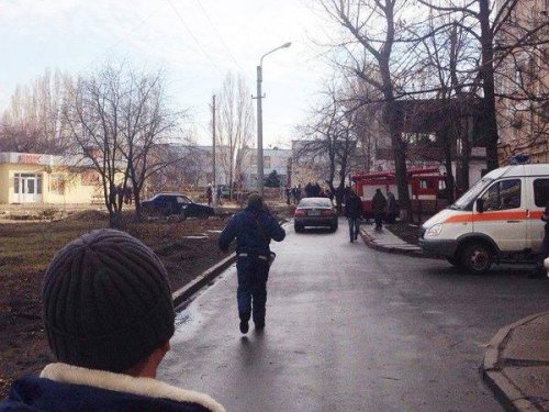 Российские террористы обстреляли Луганск 