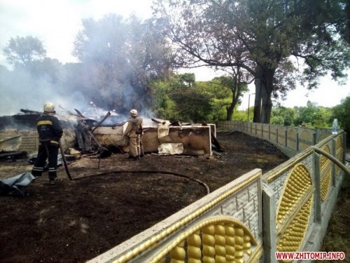 В Житомирской области сгорела церковь 