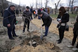 В Северодонецке появился Сквер Славы защитников Украины 