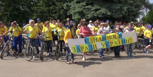 В Попасной провели парад детских колясок и велосипедов «Майбутня Україна»