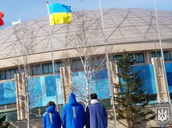 В Олимпийской деревне торжественно подняли флаг Украины