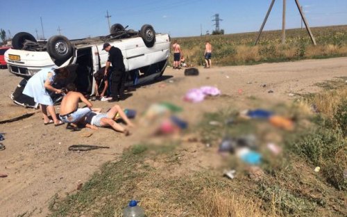 Жуткое ДТП в Запорожской области: Столкнулись автобус и КамАЗ. Погибли 4 детей и 1 взрослый
