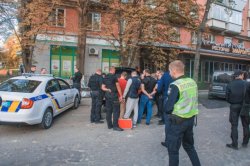 В Киеве перекрывали улицу для задержания человека Кадырова