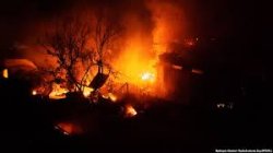 В Одессе сгорели 16 пляжных домиков