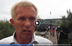 Российские оккупанты не допустили специалистов для осмотра разрушенной части моста в Станице Луганской - видео